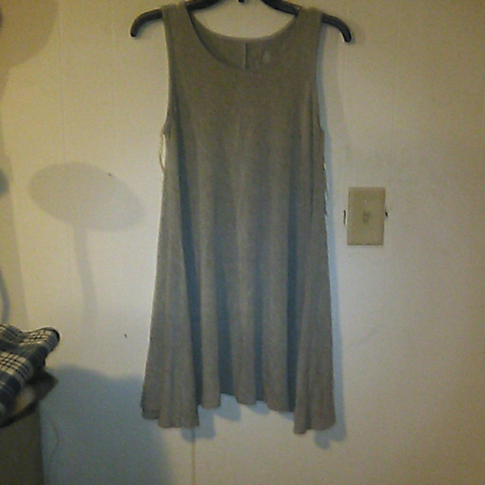 Grey flowy dress
